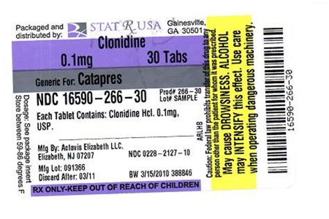 Clonidine Information, Side Effects, Warnings and Recalls