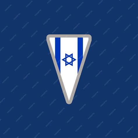 Premium Vector | Illustration of israel flag template