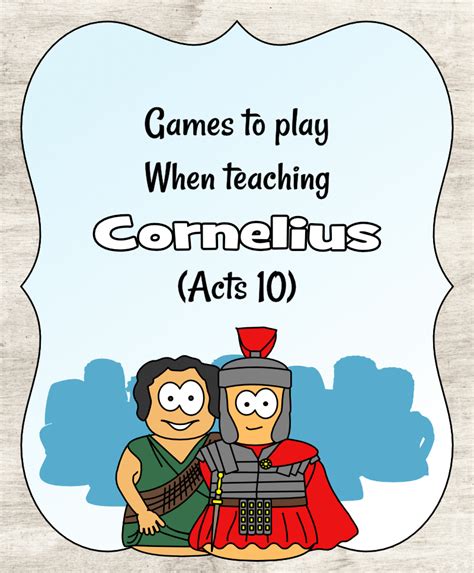 Acts 10 peter and cornelius bible object lesson for kids – Artofit
