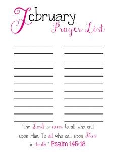 New Prayer List Printables - Doodles & Stitches