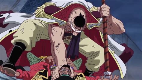 One Piece - Whitebeard VS Blackbeard Eng Dub - YouTube