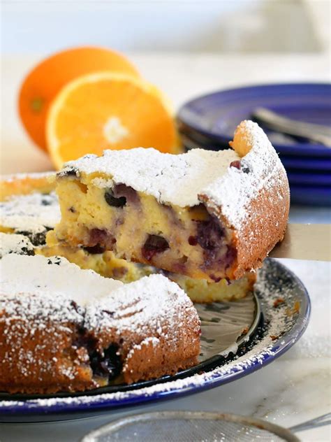 Italian Ricotta Cheese Cake with Blueberries | Recipe | Desserts ...