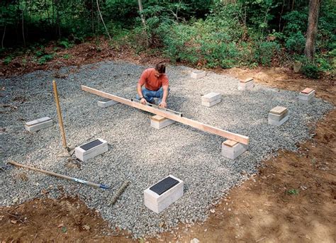 A Firm Foundation for a Backyard Shed - Fine Homebuilding