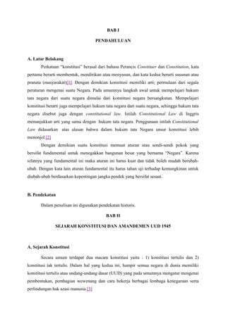 Konstitusi awal Indonesia | PDF