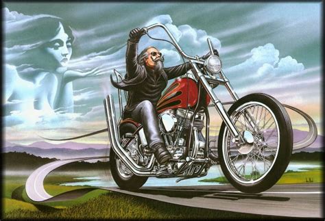 David Mann Motorcycle Art Wallpaper - WallpaperSafari