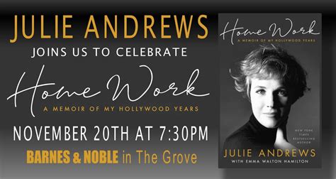 Julie Andrews Discusses Home Work: A Memoir of My Hollywood Years At ...