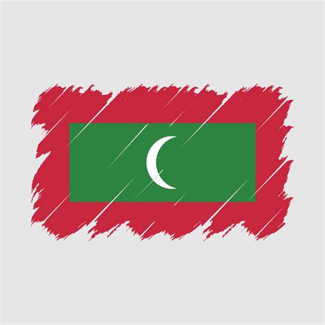 Maldives Flag Brush Vector 16841741 Vector Art at Vecteezy