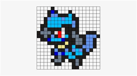 Riolu Pokemon Pixel Art Pattern Pixel Art Pokemon Pixel Art Pattern ...