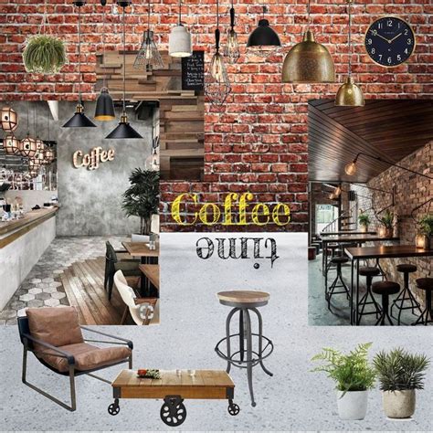 Industrial Coffee Shop Interior Design Mood Board by gsagoo | Industrial coffee shop design ...