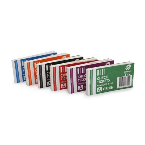 BOOK OLYMPIC CHECK TICKET 1-100 (BOX 72) – Razor Stationery