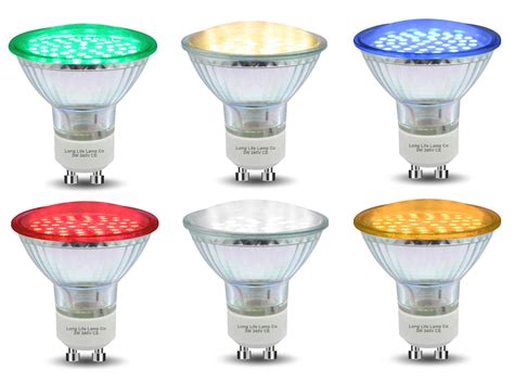 Red Blue Green Yellow GU10 LED Colour LED Light Bulbs Lamp Coloured LEDs | eBay