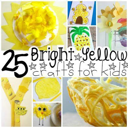 25 Bright Yellow Crafts for Preschoolers