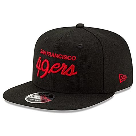 Cursive Font San Francisco 49ers Fitted Hat | Sports Hard Hats