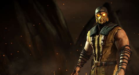 Scorpion Mortal Kombat Face