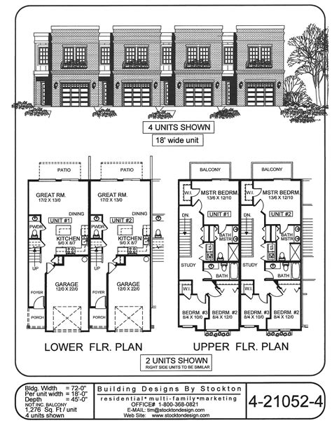 Multi Family Home and Building Plans