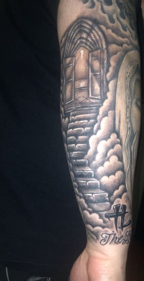 Stairway to Heaven piece on my right forearm. Verse Tattoos, Forarm ...