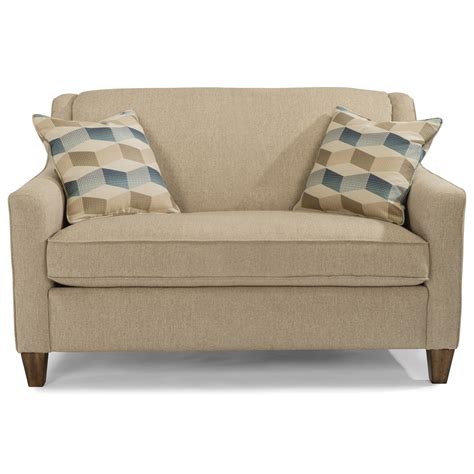 Flexsteel Holly 5118-41 Contemporary Twin Sleeper Sofa with Angled ...