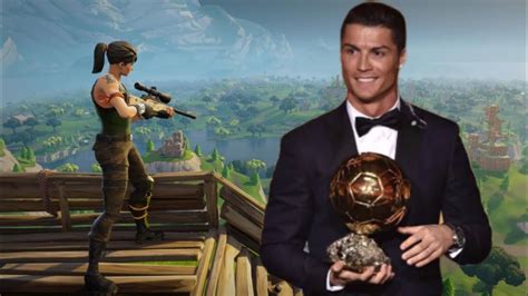 CRISTIANO RONALDO PLAYS FORTNITE - YouTube