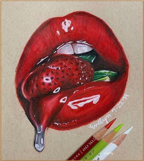 emma and evelyn | Lip drawing, Color pencil art, Prismacolor art