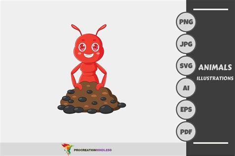 Red Ant illustration – MasterBundles