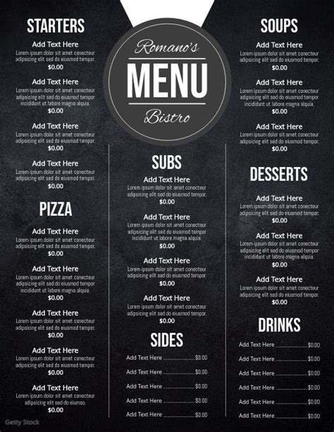 Restaurant Menu | Menu designs, Menu templates, Menu flyers