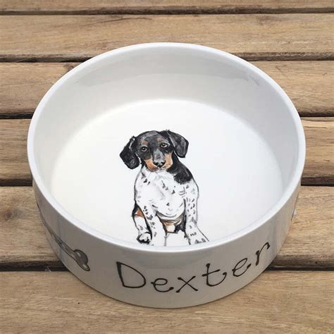 Customised Portrait Dog Bowl | Personalised