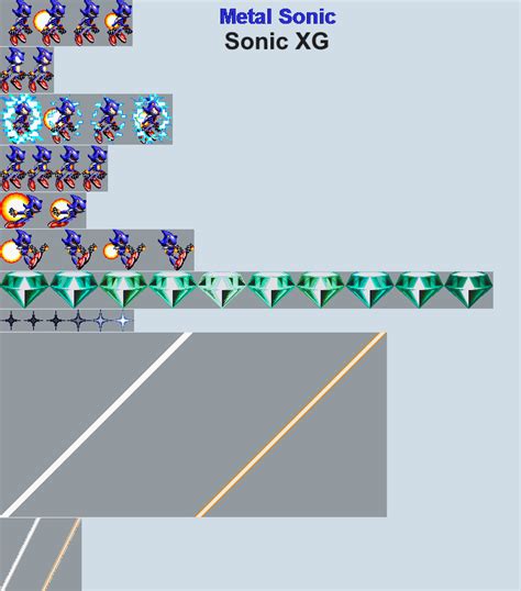 Sonic XG Metal Sonic Sprite Sheet by RedactedAccount on DeviantArt