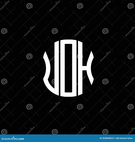 UOH Letter Logo Creative Design with Vector Graphic, Stock Vector - Illustration of elegance ...