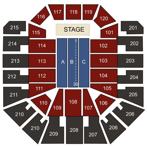 Liacouras Center Interactive Seating Chart | Elcho Table