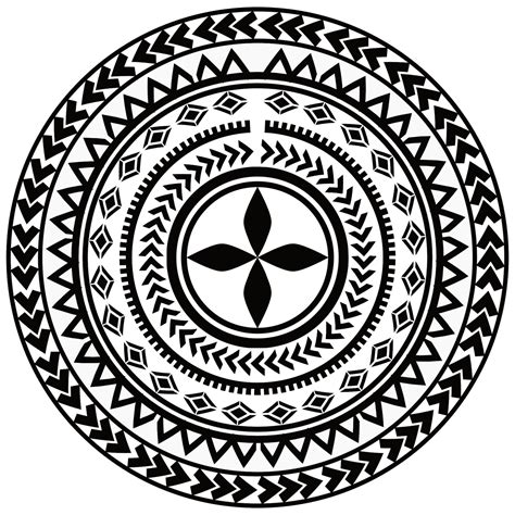 Samoan Tribal Circle Png Samoan Png Download Pattern - Etsy Sweden