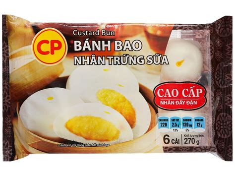 Bánh bao nhân trứng sữa C.P gói 270g tại Bách hoá XANH