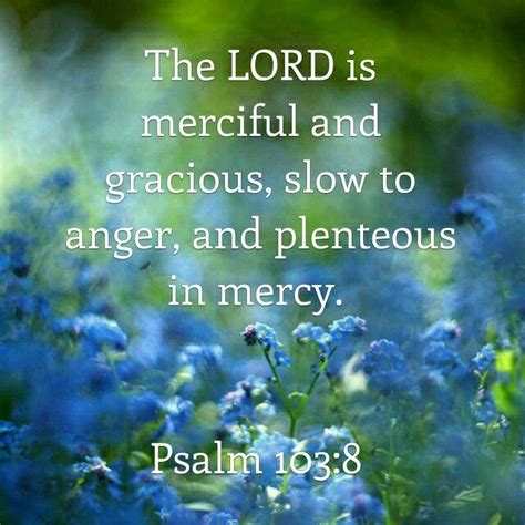 Psalm 103:8 KJV | Psalms, Slow to anger, Healing words