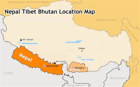 Where is Bhutan located on a Map?