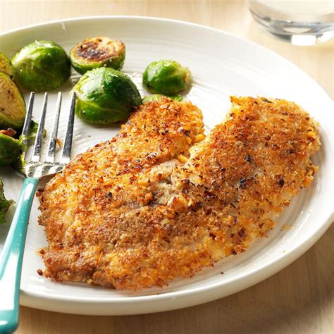 Pecan-Coconut Crusted Tilapia Recipe | Taste of Home