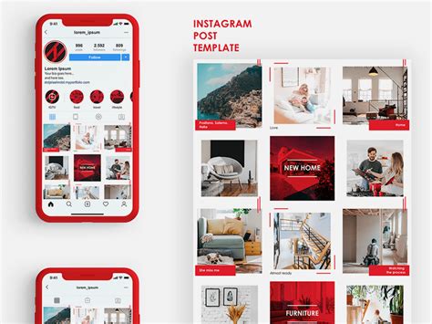 Instagram Post Template Psd Free - FREE PRINTABLE TEMPLATES