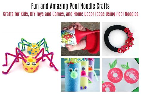 14 Amazing and FUN Pool Noodle Crafts