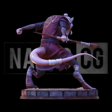 Fan Art Splinter from TMNT - Statue 3D model 3D printable | CGTrader