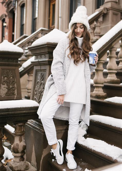 How to Wear White this Winter | All white outfit, White fashion, Winter fashion