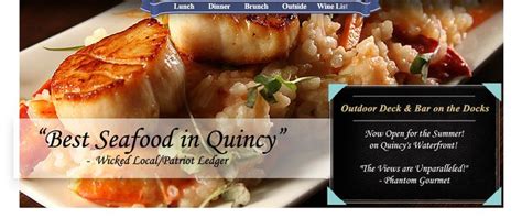 The South Shore's Waterfront Seafood Restaurant in Quincy | Seafood restaurant, Dinner menu, Brunch