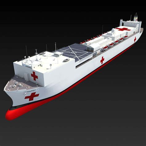 USNS Comfort Hospital Ship T-AH-20 3D Model by 3D Horse