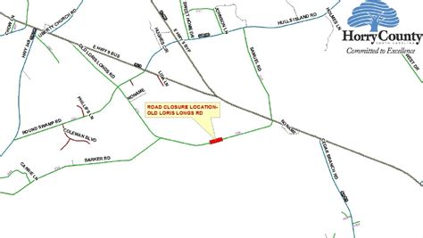 Horry County Road Closures Map - Maping Resources