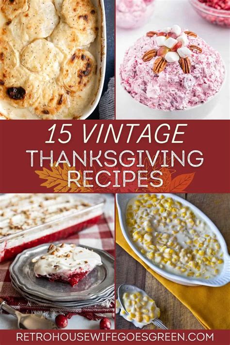 The Best Vintage Thanksgiving Recipes - Retro Housewife Goes Green