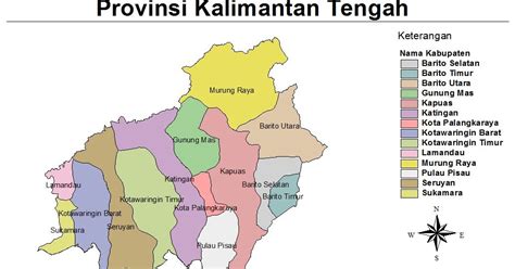 Peta Administrasi Kalimantan Tengah