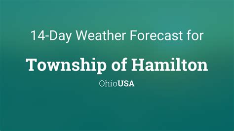 Township of Hamilton, Ohio, USA 14 day weather forecast