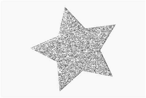 silver glitter star png - Clip Art Library