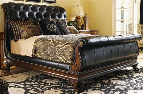 LX-0452-190C Lexington Regents Row Coventry Leather King Sleigh Bed ...