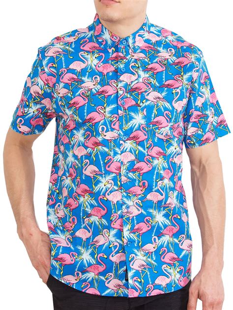 Visive - Hawaiian Shirt For Mens | Short Sleeve Button Up Down Tropical ...