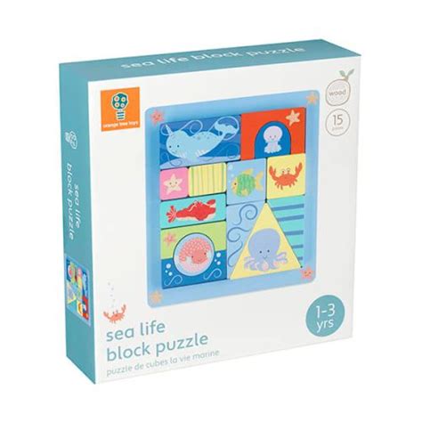 Orange Tree Toys Sealife Block Puzzle – Pierre Stationery