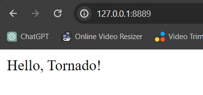 Python Tornado Webserver Simple Examples - GeeksforGeeks