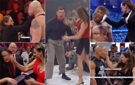 Stephanie McMahon: Compilation of her brutal slaps as she takes WWE ...